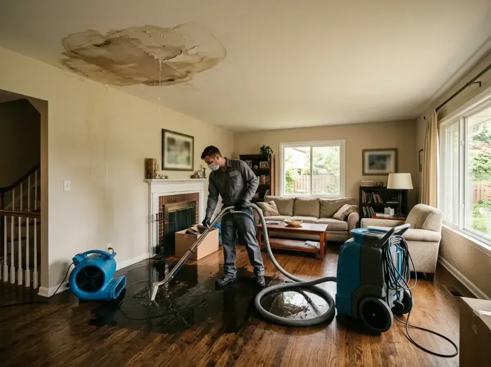 attic-pipe-burst-ceiling-drip-008 — frequently asked questions, Water Damage Restoration & Carpet Care in Glen Carbon, IL
